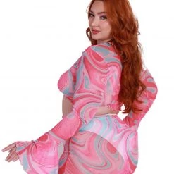 Hot & Delicious Black Bead Trending Now Sweet Swirlz Tie-Front Top 21 Hot & Delicious Black Bead Trending Now Sweet Swirlz Tie-Front Top