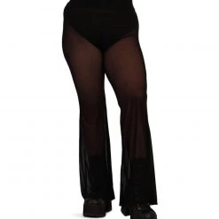 OhYes Sweet Thing High Waist Mesh Bell Bottoms 28 OhYes Sweet Thing High Waist Mesh Bell Bottoms