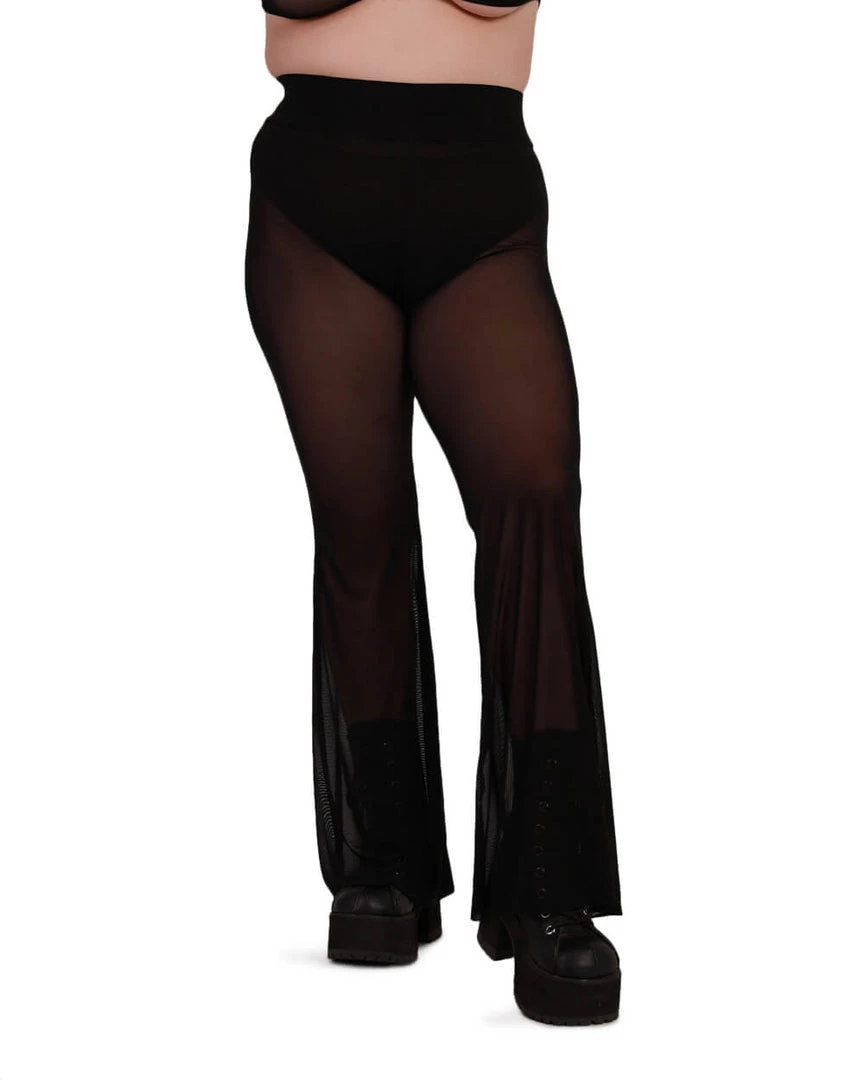 OhYes Sweet Thing High Waist Mesh Bell Bottoms 9 OhYes Sweet Thing High Waist Mesh Bell Bottoms
