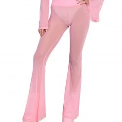 OhYes Sweet Thing High Waist Mesh Bell Bottoms 32 OhYes Sweet Thing High Waist Mesh Bell Bottoms