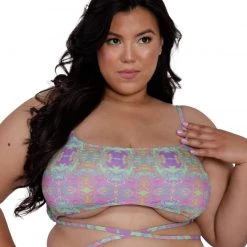 Dippin Daisies Take A Trip Wrap Around Crop Top Tops