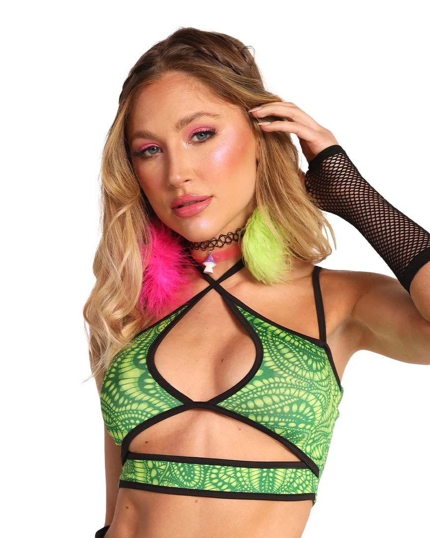 Cherry Mellow, Inc. Techno Inferno Underboob Crop Top 3 Cherry Mellow, Inc. Techno Inferno Underboob Crop Top