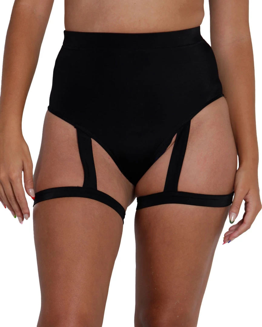 Clara Story Techno Queen Rhinestone Harness Booty Shorts Bottoms 5 Clara Story Techno Queen Rhinestone Harness Booty Shorts Bottoms