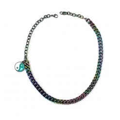 Ana Accessories The Good In The Bad Rainbow Chain Choker