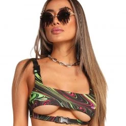 Cherry Mellow, Inc. Tongue Twister Speed Clasp Underboob Top