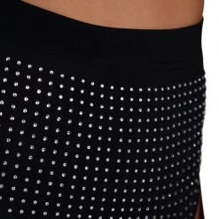 Clara Story Bottoms Totally Rhinestoned Harness Booty Shorts