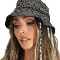 Dippin Daisies Trippy Drip Reflective Bucket Hat