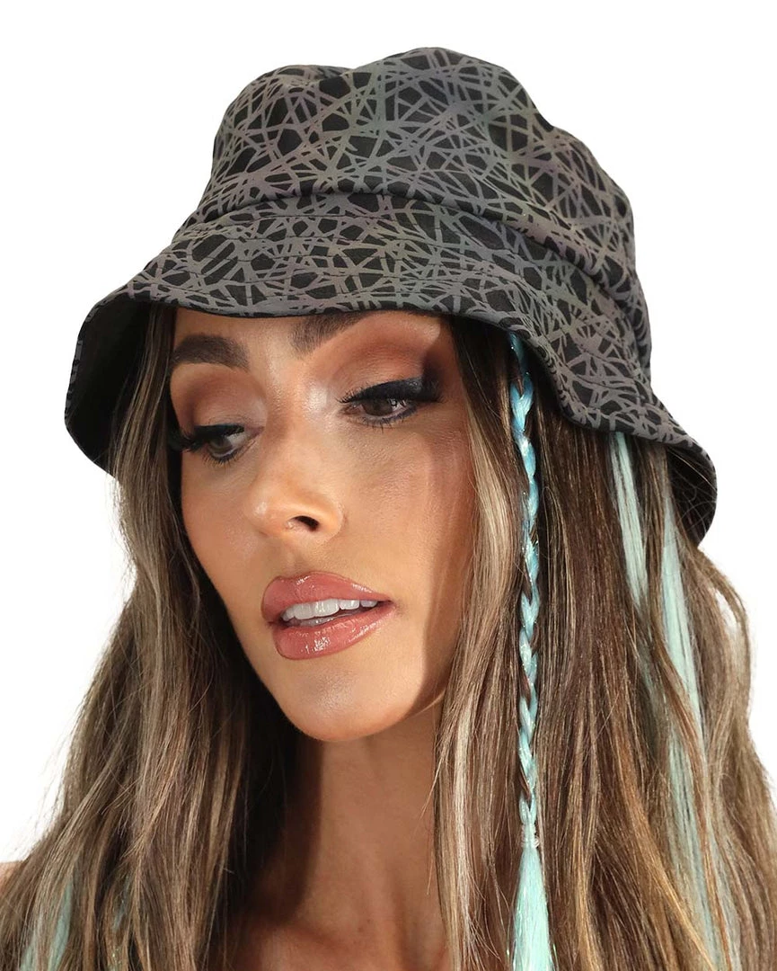 Dippin Daisies Trippy Drip Reflective Bucket Hat 4 Dippin Daisies Trippy Drip Reflective Bucket Hat