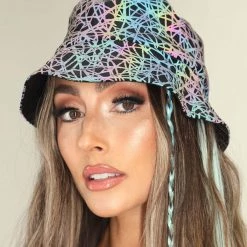 Dippin Daisies Trippy Drip Reflective Bucket Hat