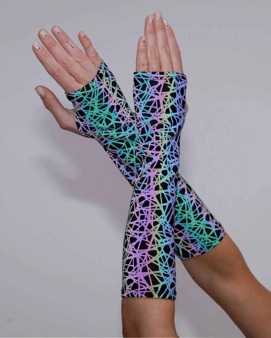 Dippin Daisies Trippy Drip Reflective Fingerless Gloves Dresses & Sets 3 Dippin Daisies Trippy Drip Reflective Fingerless Gloves Dresses & Sets