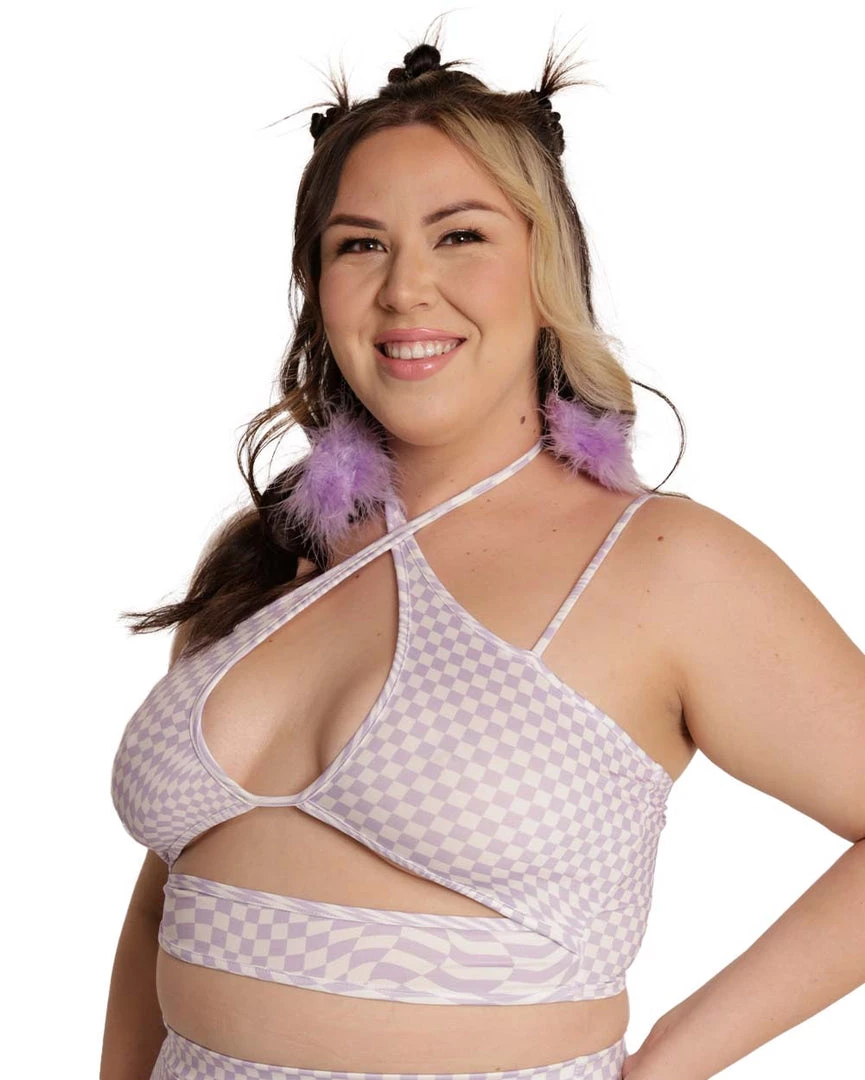 Cherry Mellow, Inc. Clothing Trippy Twist Strappy Crop Top 12 Cherry Mellow, Inc. Clothing Trippy Twist Strappy Crop Top