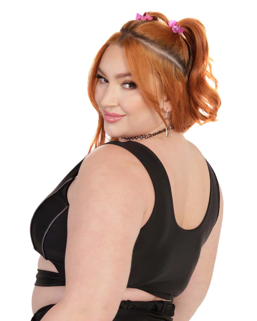 Cherry Mellow, Inc. Turn Up The Lights Speed Clasp Rainbow Reflective Crop Top New Arrivals 14 Cherry Mellow, Inc. Turn Up The Lights Speed Clasp Rainbow Reflective Crop Top New Arrivals