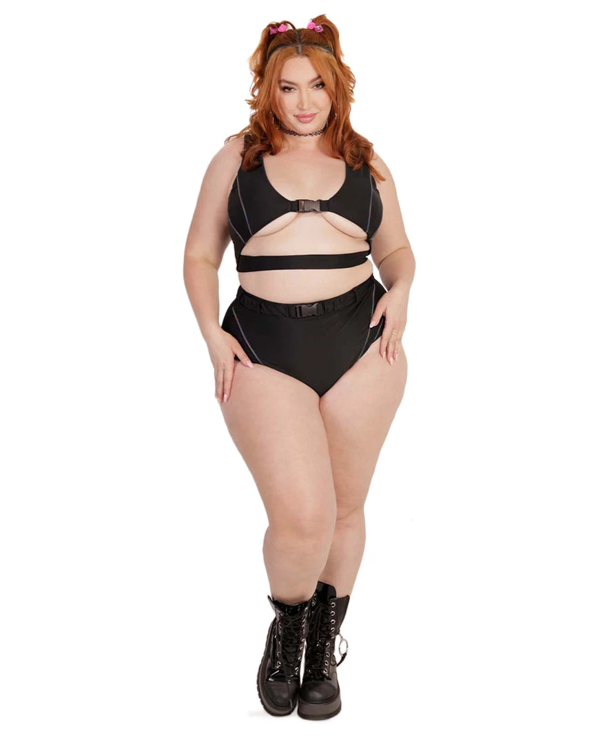 Cherry Mellow, Inc. Turn Up The Lights Speed Clasp Rainbow Reflective Crop Top New Arrivals 12 Cherry Mellow, Inc. Turn Up The Lights Speed Clasp Rainbow Reflective Crop Top New Arrivals