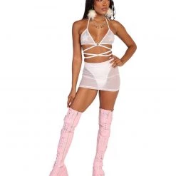 Body Language Up 2 No Good Mesh Mini Skirt