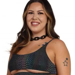 Dippin Daisies Tops Viper Queen Reflective Cutout Top 19 Dippin Daisies Tops Viper Queen Reflective Cutout Top