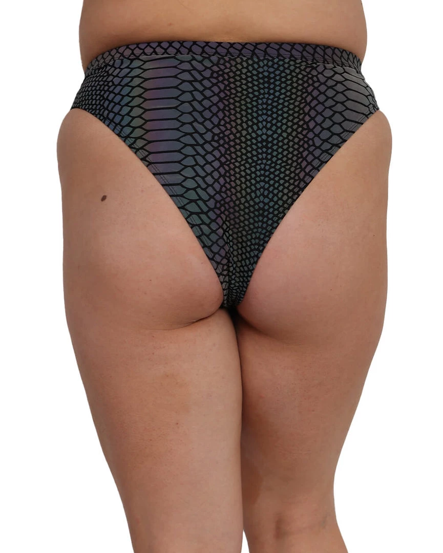 Dippin Daisies Bottoms Viper Queen Reflective High Waisted Shorts 12 Dippin Daisies Bottoms Viper Queen Reflective High Waisted Shorts