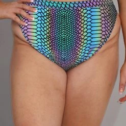 Dippin Daisies Bottoms Viper Queen Reflective High Waisted Shorts 17 Dippin Daisies Bottoms Viper Queen Reflective High Waisted Shorts