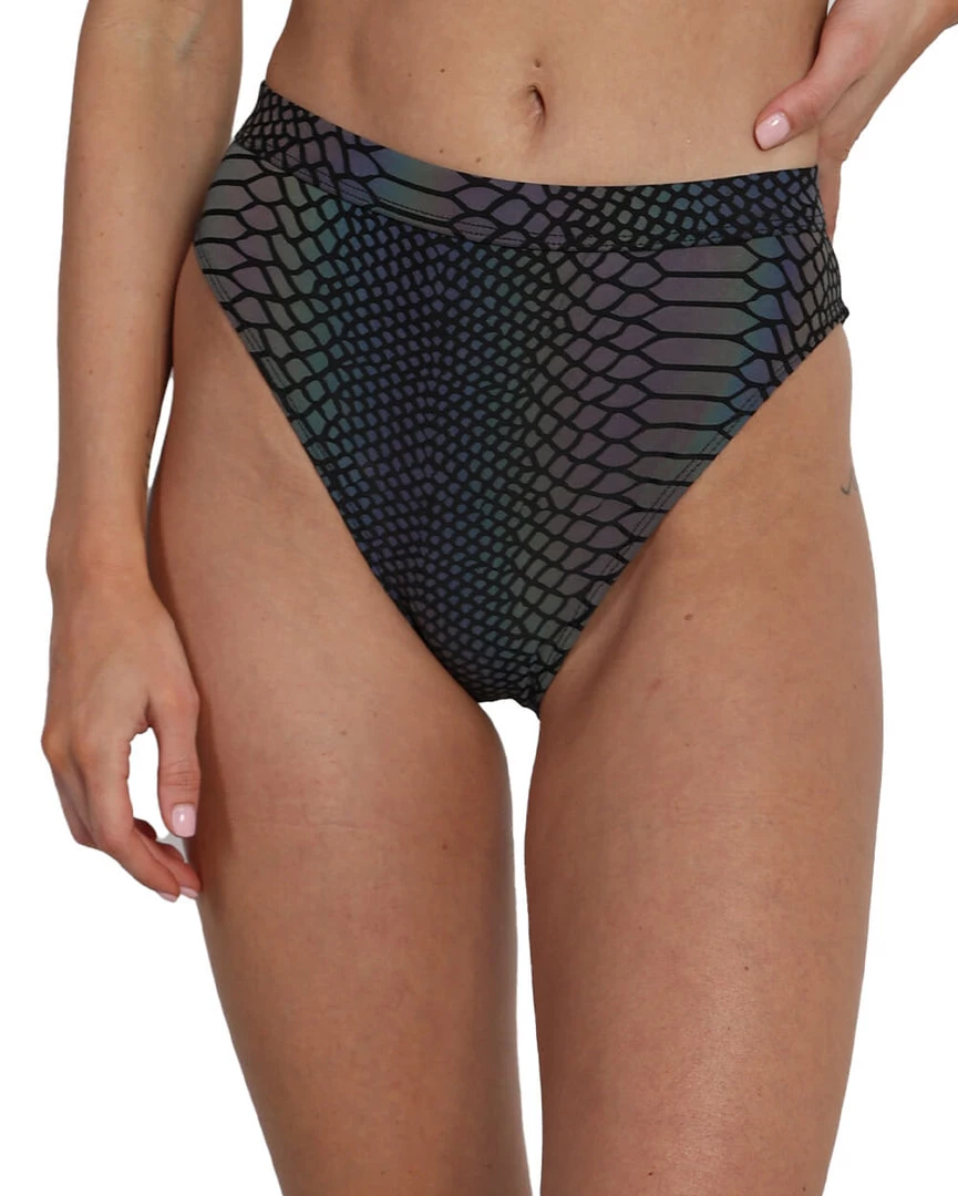 Dippin Daisies Bottoms Viper Queen Reflective High Waisted Shorts 4 Dippin Daisies Bottoms Viper Queen Reflective High Waisted Shorts