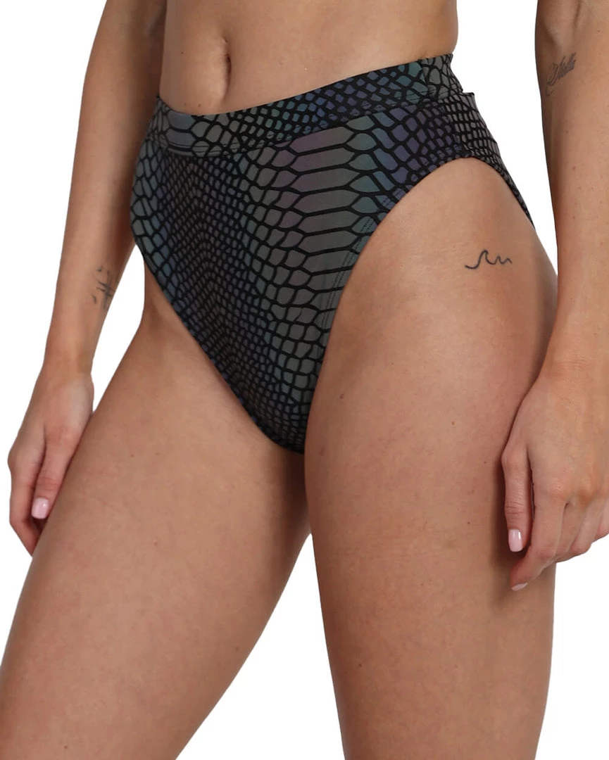 Dippin Daisies Bottoms Viper Queen Reflective High Waisted Shorts 5 Dippin Daisies Bottoms Viper Queen Reflective High Waisted Shorts