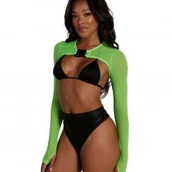 OhYes Wicked Sweet Speed Clasp Mesh Ultra Crop Top Clothing 27 OhYes Wicked Sweet Speed Clasp Mesh Ultra Crop Top Clothing