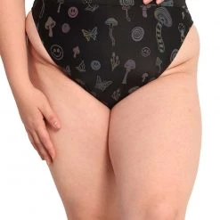 Dippin Daisies New Arrivals Wild Dimension Rainbow Reflective Hi Cut Bottoms