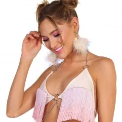 OhYes Wildest Dreams Fringe Halter Top Clothing