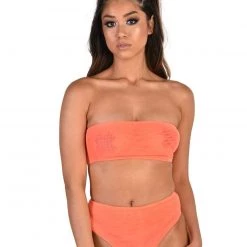 Hot & Delicious Black Bead Something More Mesh Tube Top Set