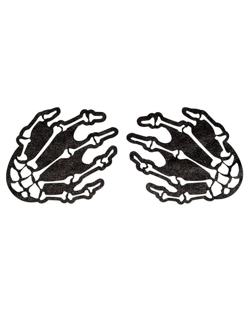 Accessories Pastease Glow In The Dark Skeleton Hands Pasties 4 Accessories Pastease Glow In The Dark Skeleton Hands Pasties