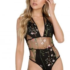 OhYes Lace Flower Fields Bodysuit