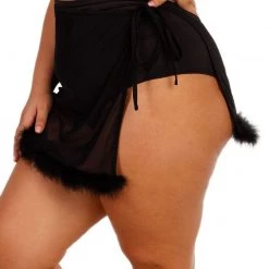 OhYes Marabou Side Tie Mini Skirt 14 OhYes Marabou Side Tie Mini Skirt