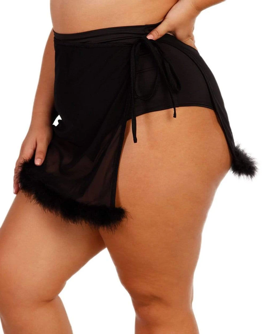 OhYes Marabou Side Tie Mini Skirt 7 OhYes Marabou Side Tie Mini Skirt
