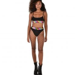 OhYes Black Rainbow High Cut Bottoms