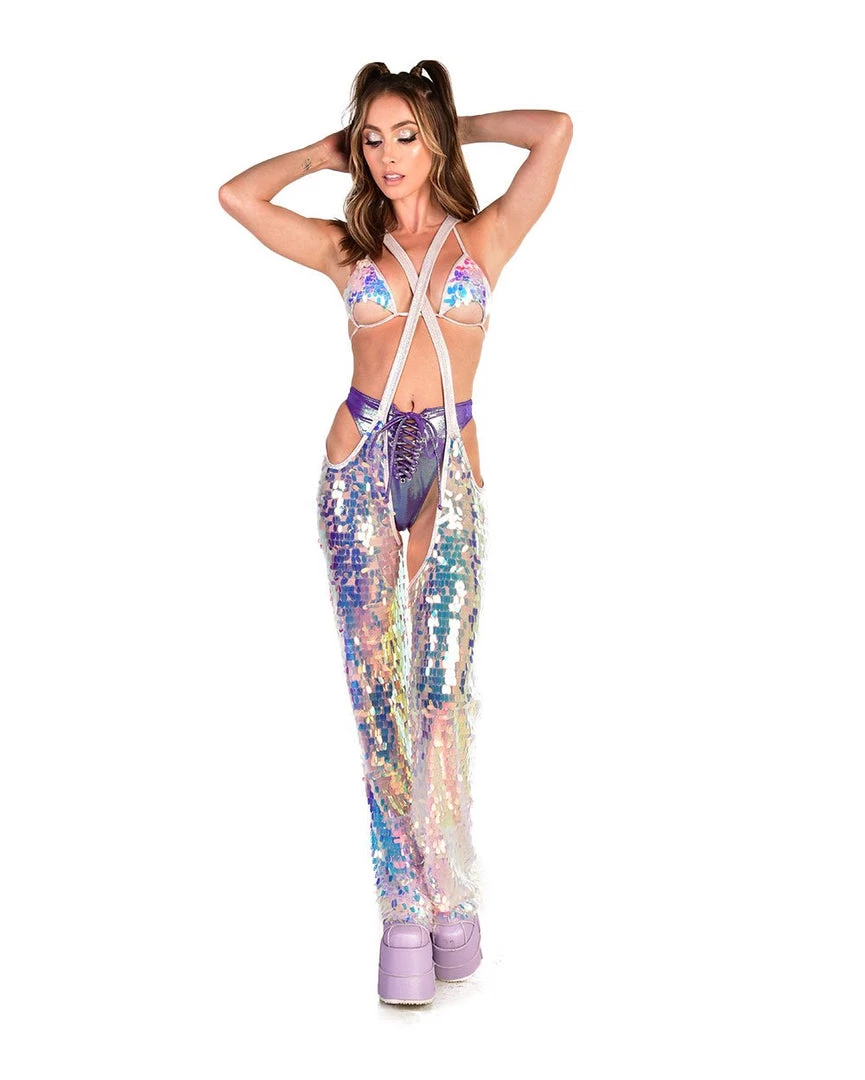 Roma Boss Babe Sequin Chaps Bottoms 4 Roma Boss Babe Sequin Chaps Bottoms