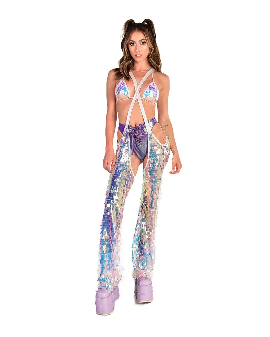 Roma Boss Babe Sequin Chaps Bottoms 3 Roma Boss Babe Sequin Chaps Bottoms