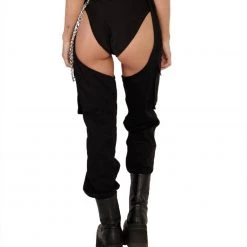 Hot & Delicious Black Bead Clothing Darkest Hours Chain Chaps