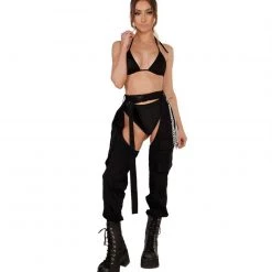 Hot & Delicious Black Bead Clothing Darkest Hours Chain Chaps