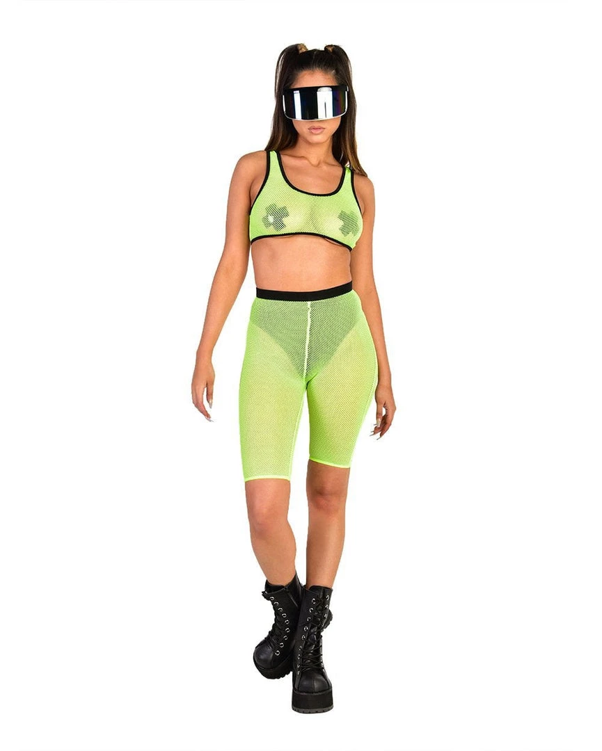 Cherry Mellow, Inc. Feisty Fishnet Biker Shorts Bottoms 5 Cherry Mellow, Inc. Feisty Fishnet Biker Shorts Bottoms