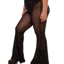 OhYes Holo Star Mesh Bell Bottoms Clothing