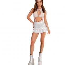 Body Language Moon Lite Suspender Mini Skirt