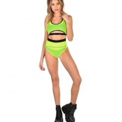 Day G Bottoms Nightdrive Neon Mesh Booty Shorts