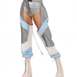 Hot & Delicious Black Bead Now U See Me Reflective Chaps Clothing