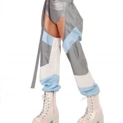 Hot & Delicious Black Bead Now U See Me Reflective Chaps Clothing