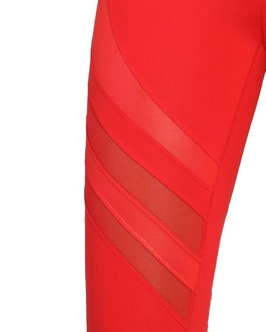 LA Society Bottoms Power Up Mesh Inset Leggings 8 LA Society Bottoms Power Up Mesh Inset Leggings