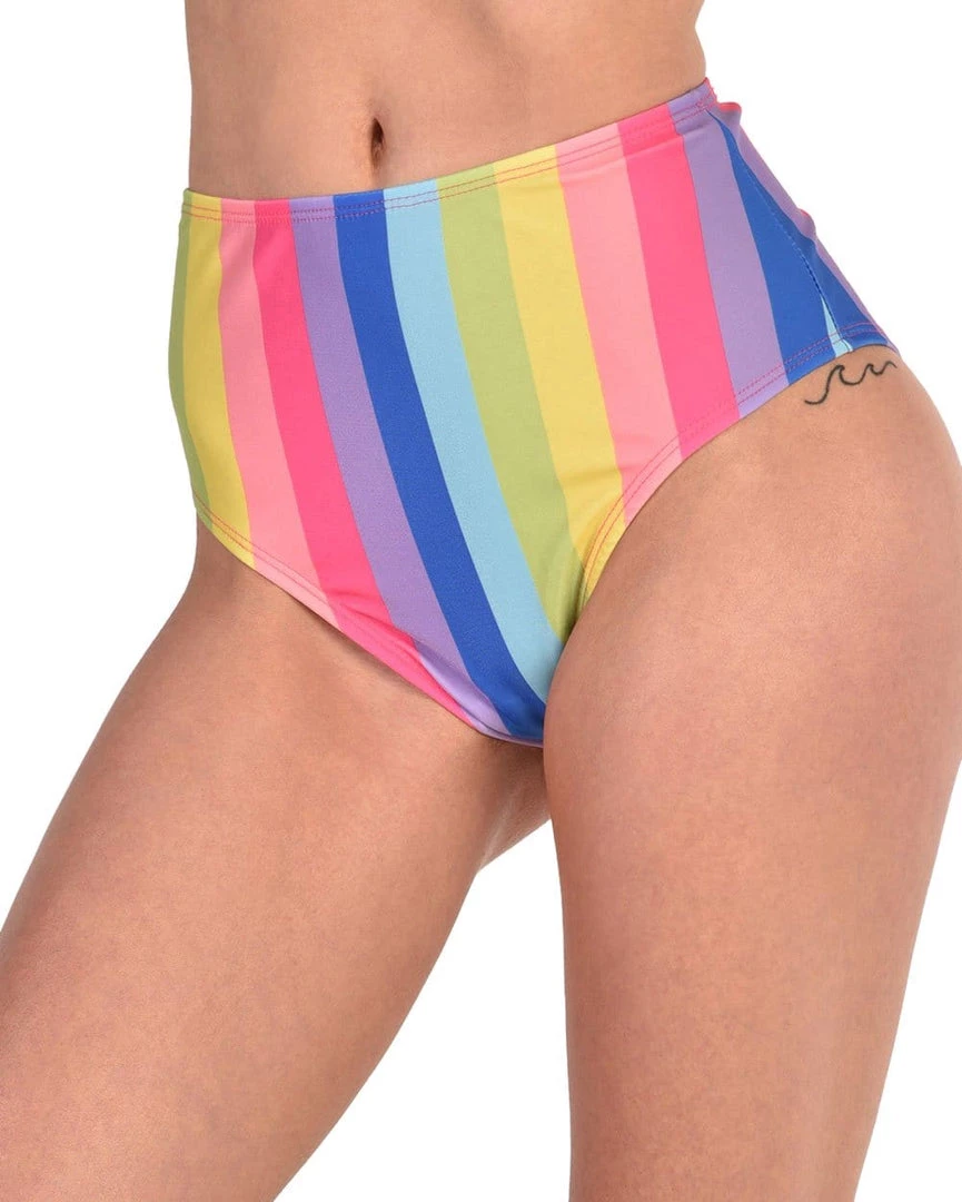 Body Language Radiant Rainbow High Waisted Bottoms 3 Body Language Radiant Rainbow High Waisted Bottoms