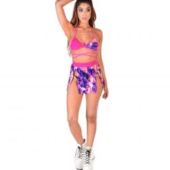 Bottoms Rolita Couture Neon Clouds Electric Amazon Skirt 9 Bottoms Rolita Couture Neon Clouds Electric Amazon Skirt