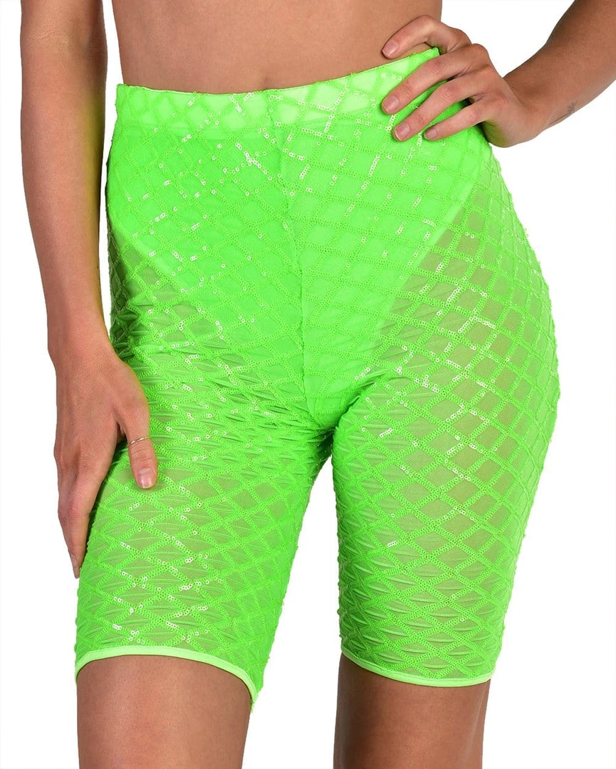 Shop 17 Bottoms Stunner Sequin Biker Shorts 3 Shop 17 Bottoms Stunner Sequin Biker Shorts