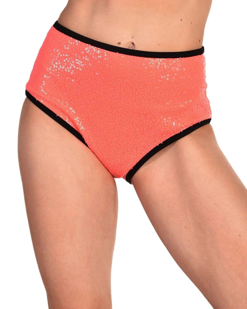 OhYes Technologic Neon Sequin High Waisted Bottoms