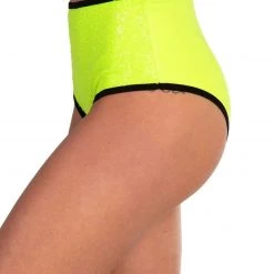 OhYes Technologic Neon Sequin High Waisted Bottoms