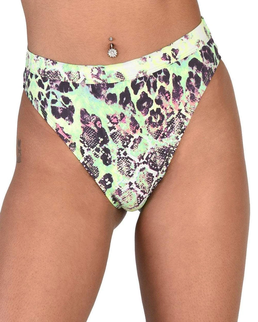 Dippin Daisies Bottoms Vivacious Venom High Waist Booty Shorts