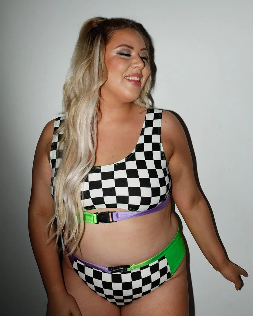 Cherry Mellow, Inc. Vroom Vroom Checker High Waisted Shorts 8 Cherry Mellow, Inc. Vroom Vroom Checker High Waisted Shorts